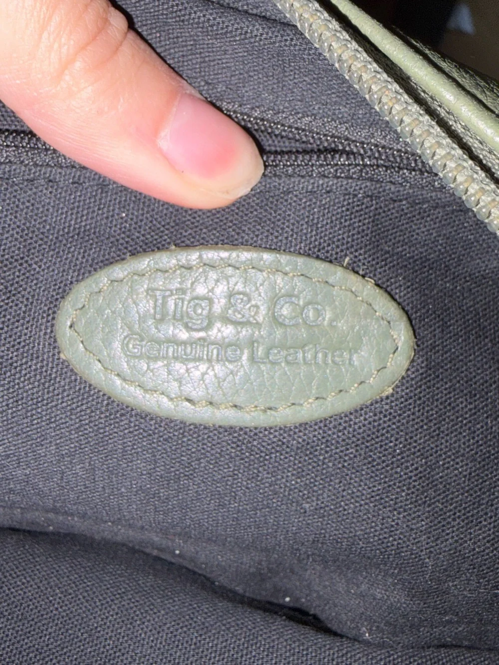 Tig & Co Y2K 90’s Vintage genuine leather bag - Picture 9 of 10